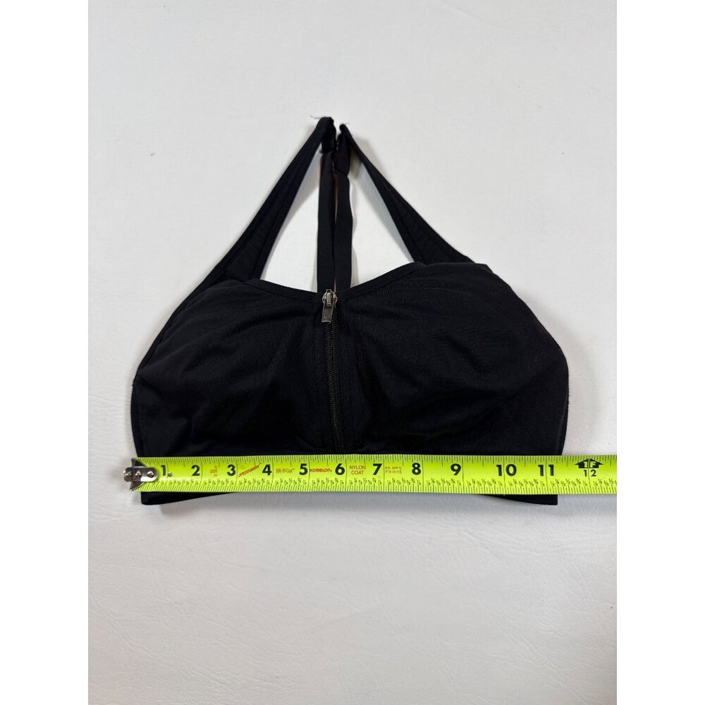 Victoria Sport Black Front Close Padded Sports Bra Crossover Style 32B (FF381) - Picture 2 of 5